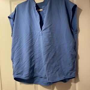 Figs Ceil Blue Rafaela Oversized Scrub Top